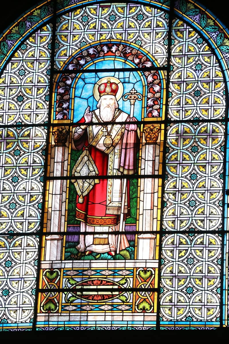 King, royaume, verre souillé, Saint, fait main, cadre, religion, décoration, fenêtre, Église