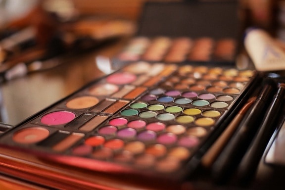 cosmetics, colors, close-up, colorful, makeup, powder, palette, color, fashion, brush