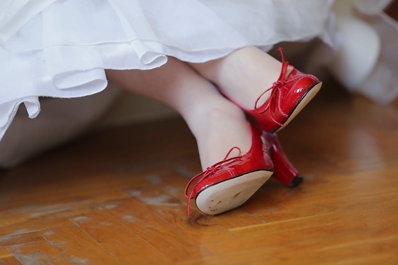 shining, sandal, heels, red, footwear, shoe, body, covering, legs, attractive