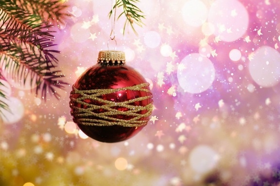 árbol de navidad, chispa, ornamento de, espectacular, estrellas, fantasía, decoración, bola, brillante, Navidad