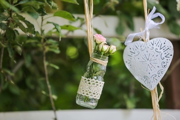 hanging, still life, jar, decoration, Valentine’s day, heart, glass, decorative, romantic, handmade