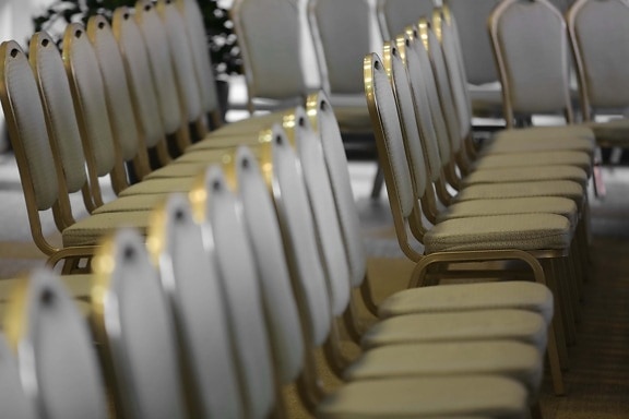conference, room, elegance, chairs, chair, seat, equipment, object, golden glow, interior