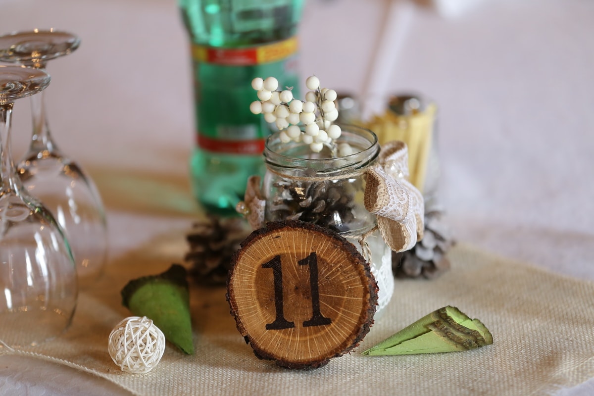 decoration, number, table, jar, wood, aromatherapy, glass, luxury, traditional, still life