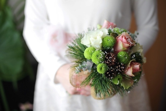 wedding, flowers, bouquet, love, decoration, bride, flower, engagement, blur, woman