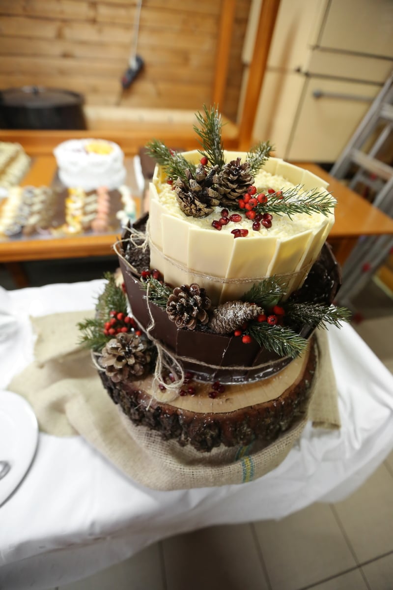 Božić, torta, pekarski proizvod, odmor, desert, slatko, hrana, čokolada, ukusno, šećer