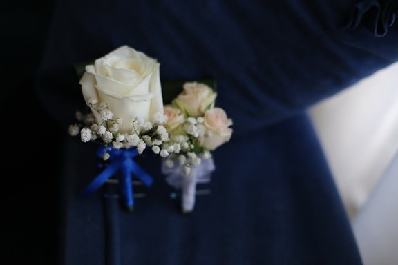 flor blanca, miniatura, decorativo, accesorio, romance, boda, flor, color de rosa, matrimonio, difuminar