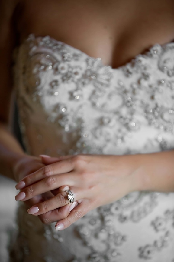 nakit, dragulj, vjenčani prsten, briljantin, žena, djevojka, vjenčanje, ruka, mladenka, ljudi