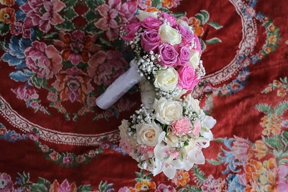 Blumenstrauß, Blume, Dekoration, stieg, Kunst, Hochzeit, Blatt, Design, Farbe, Muster
