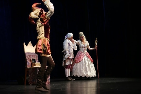 Théâtre, Opéra, Reine, King, costume, Ballet, drame, Théâtre, musique, stage