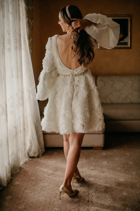 Сандал, свадебное платье, Обувь, Гостиная, невеста, молодая женщина, милая девушка, Постоянный, ноги, очарование