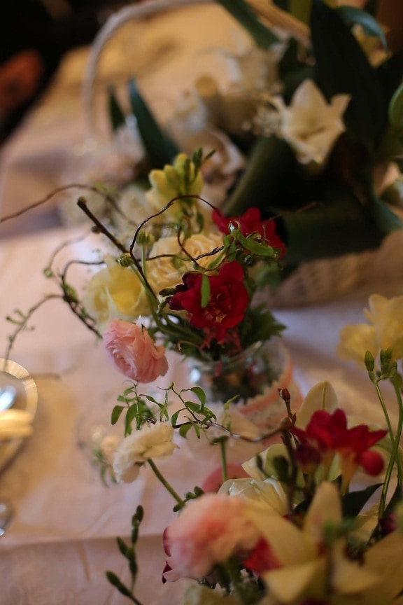 váza, květiny, džbán, kytice, dekorace, růže, květ, uspořádání, zátiší, elegantní