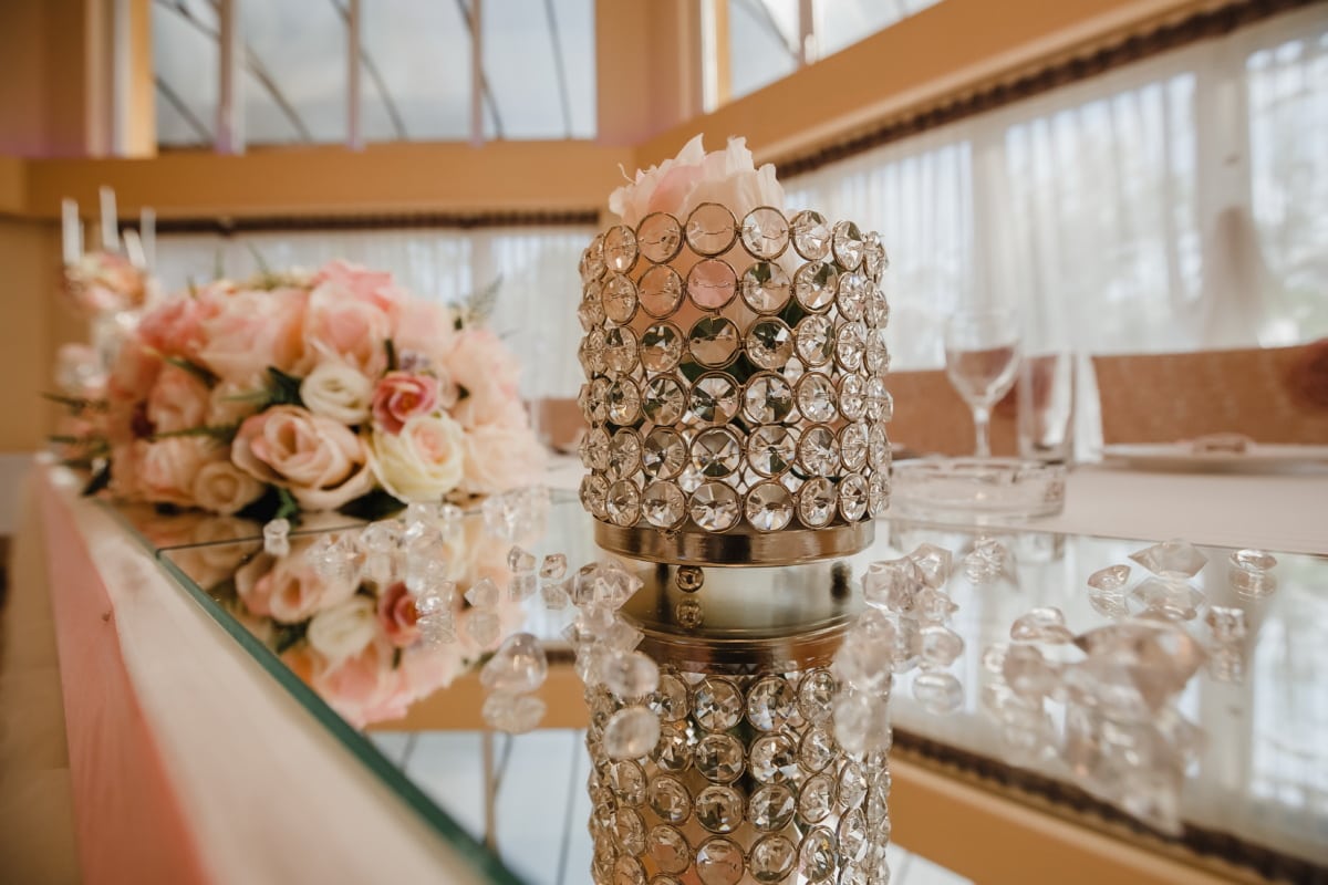 réception, mariage, luxe, fleur, à l'intérieur, décoration, vase, conception, Design d’intérieur, traditionnel