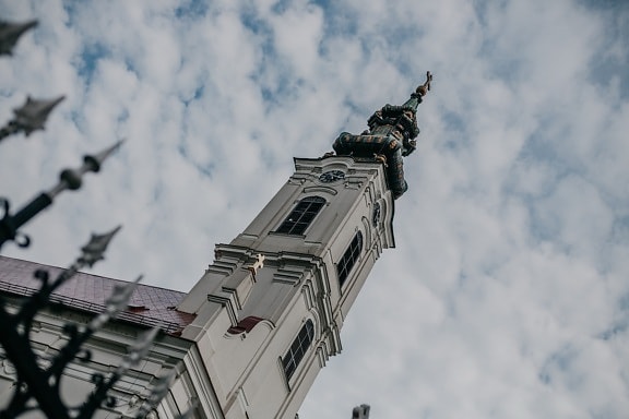 ortodoxa, Torre de la iglesia, Iglesia, arquitectura, antiguo, en la nube, ciudad, arte, calle, al aire libre