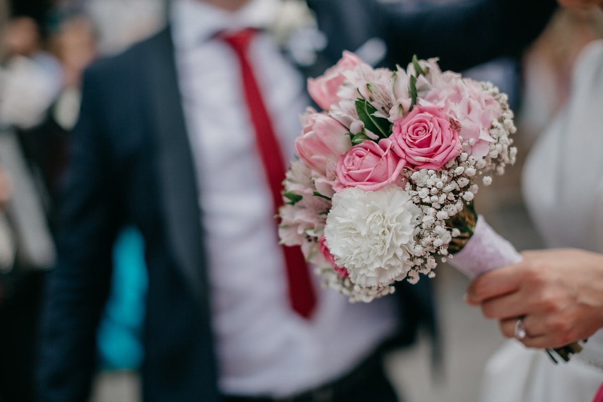cô dâu, bó hoa cưới, đám cưới, Hoa hồng, buổi lễ, trang trí, chú rể, hôn nhân, sắp xếp, bó hoa