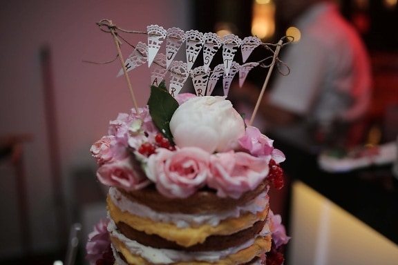 upravo vjenčani, dekoracija, tekst, palačinka, desert, torta, vjenčanje, krema, slatko, mladenka