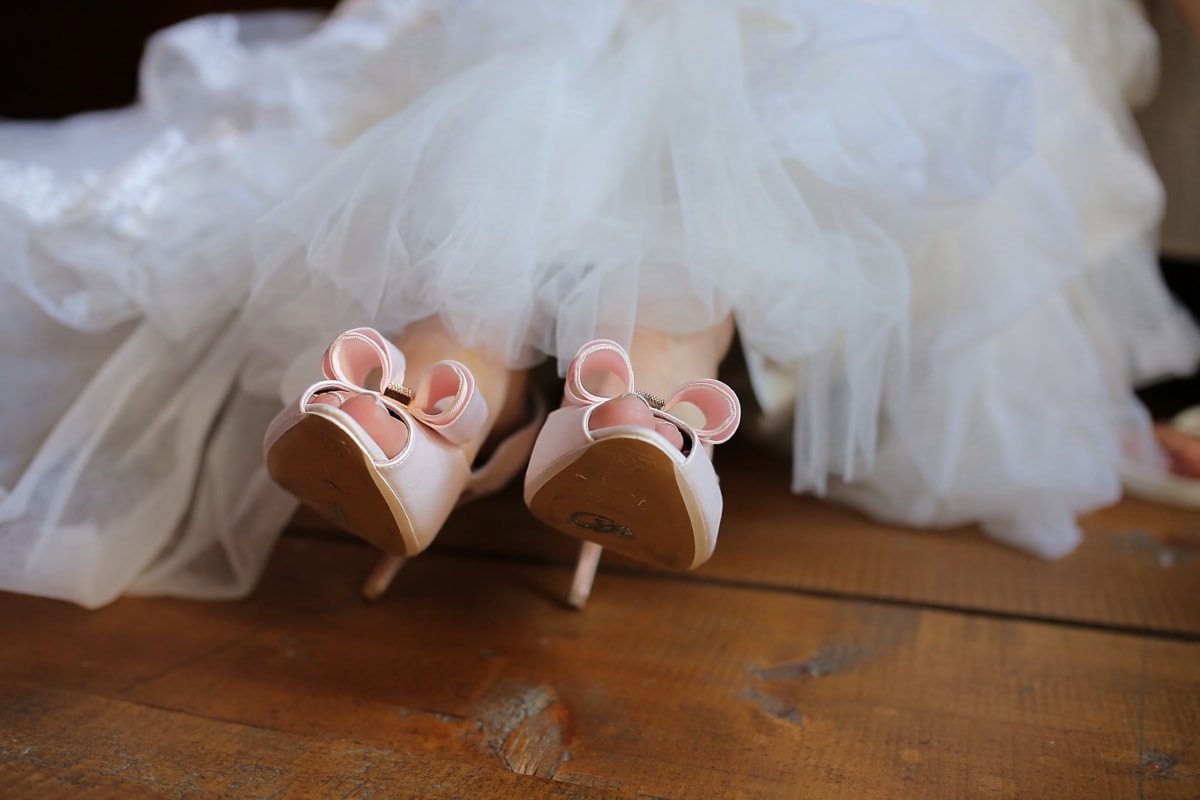 Schuhe, Lust auf, Sandale, Hochzeit, Hochzeitskleid, Braut, Mode, Ballett, Schuhe, Frau