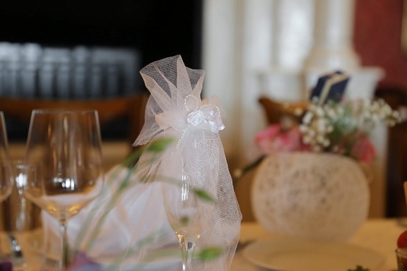 wine, bride, glass, decorative, champagne, wedding, luxury, dining, indoors, interior design
