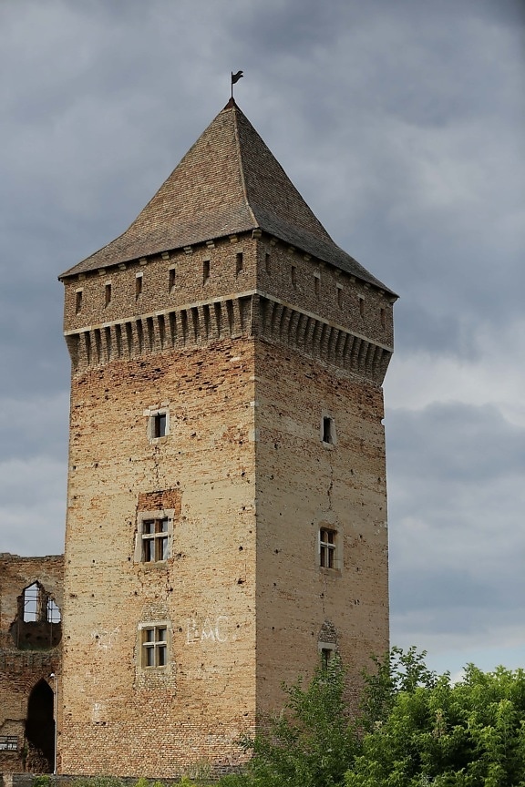Kasteel, toren, architecturale stijl, middeleeuwse, oude, verrijking, Paleis, het platform, gotisch, Fort