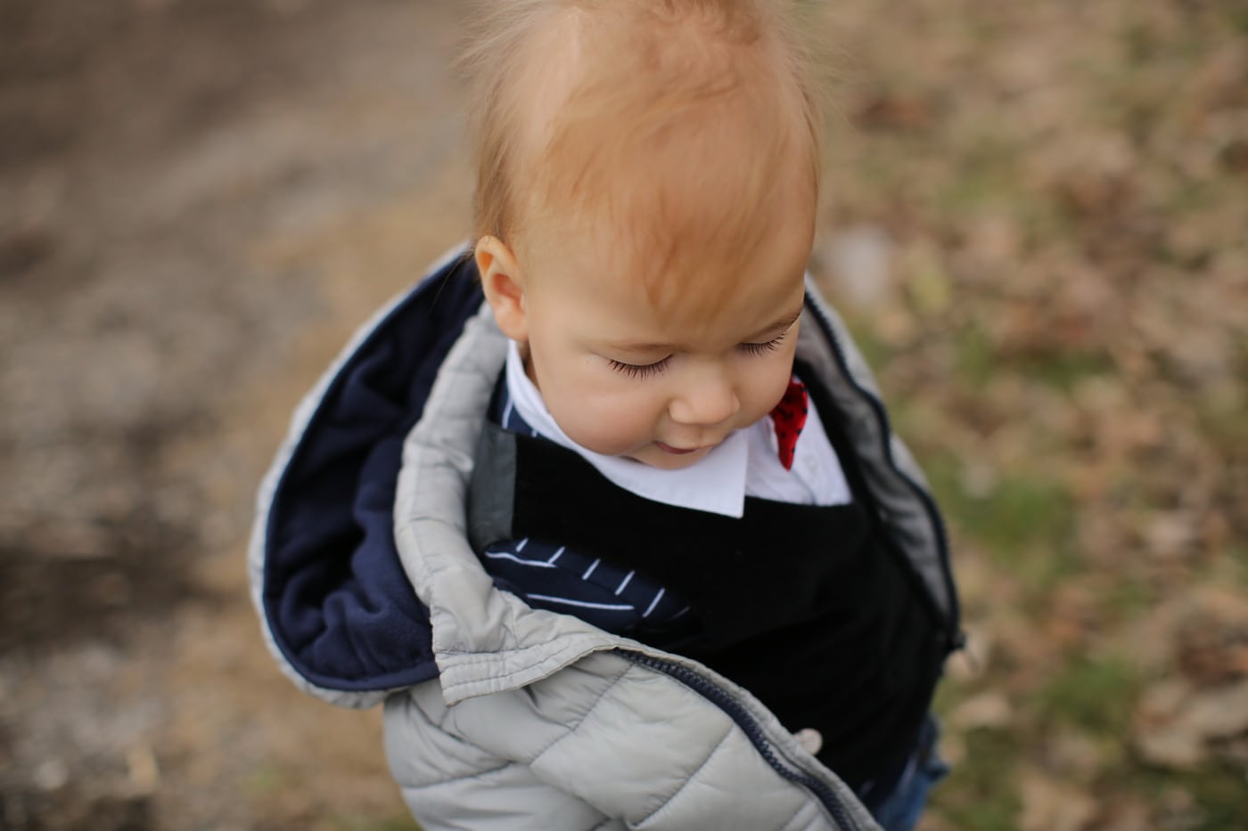 少年, ブロンドの髪, 幼児, かわいい, かなり, 冬, ジャケット, 縦方向, 子, 幸せです