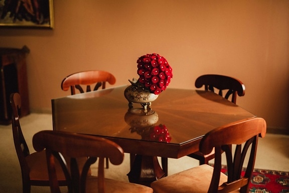стіл, дизайн інтер'єру, салон, бароко, Ваза, інтер'єр, меблі, кімната, Стілець, будинок