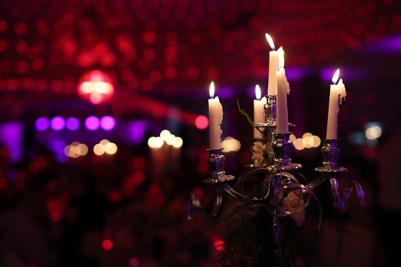 bougies, Noël, chandelier, orthodoxe, fantaisie, décoration, ornement, bougie, aux chandelles, célébration