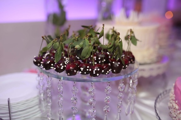 candy, cherries, delicious, fruit, dessert, banquet, buffet, decoration, flower, celebration