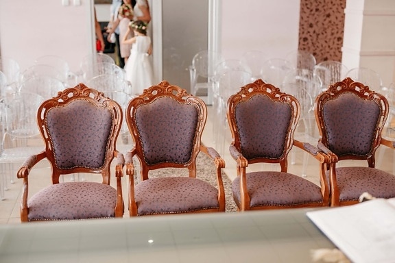 luxury, chairs, salon, baroque, comfortable, indoors, interior design, chair, seat, furniture