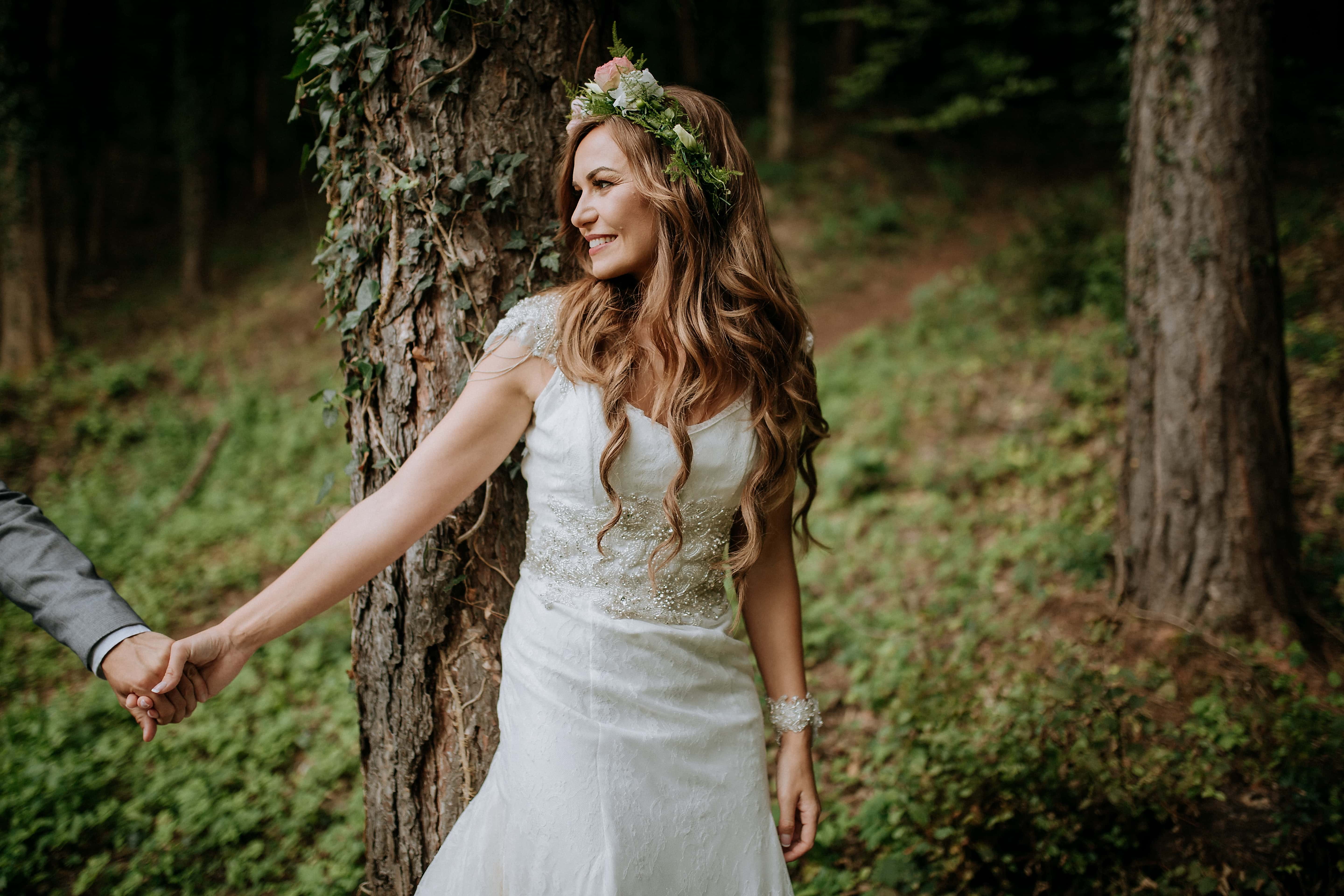 Свадебное платье в стиле Лесной нимфы