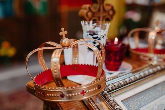 coronation, crown, religious, church, shining, traditional, decoration, indoors, winter, luxury