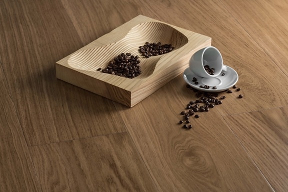 seed, coffee cup, dark, roast, coffee, ceramics, hardwood, wood, desk, wooden