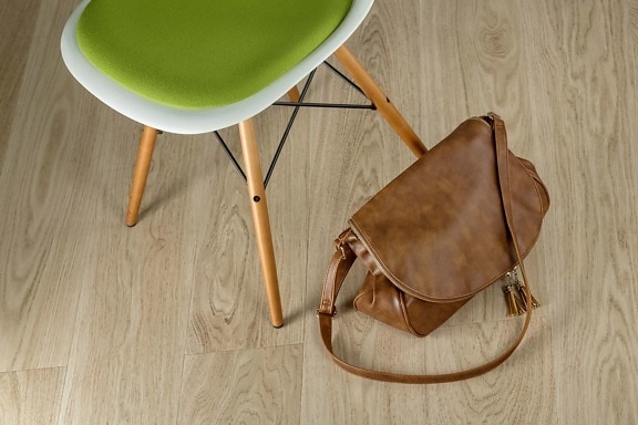 handväska, ljus brun, klassisk, mode, stil, design, stol, bekväm, säte, möbler