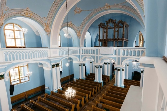 Innenraum, Kirche, Altar, Innendekoration, Bögen, Sitzbank, Architektur, kathedrale, Orgel, drinnen