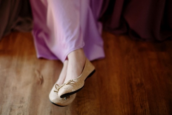 udoban, cipele, klasično, noge, žena, purpurno, suknja, haljina, modni, obuća