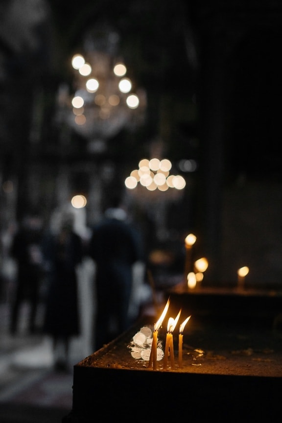 Trauer, Trauer, Kirche, Dunkelheit, Kerzen, Flamme, Candle-Light, Traurigkeit, Kerze, Licht