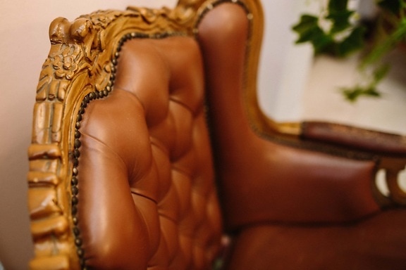 luxury, armchair, antiquity, leather, carvings, carpentry, baroque, handmade, fashion, woman