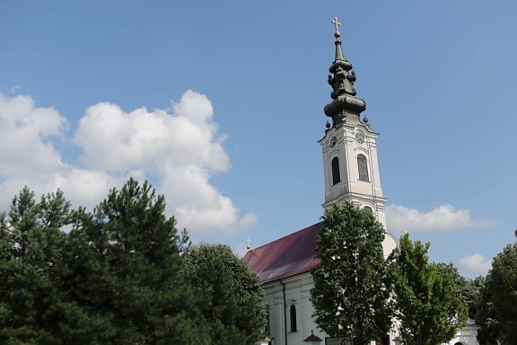 Ορθόδοξη, πύργος εκκλησιών, Σερβία, εκκλησία, χριστιανική, ψηλός, πύργος, αρχιτεκτονική, κτίριο, θρησκεία