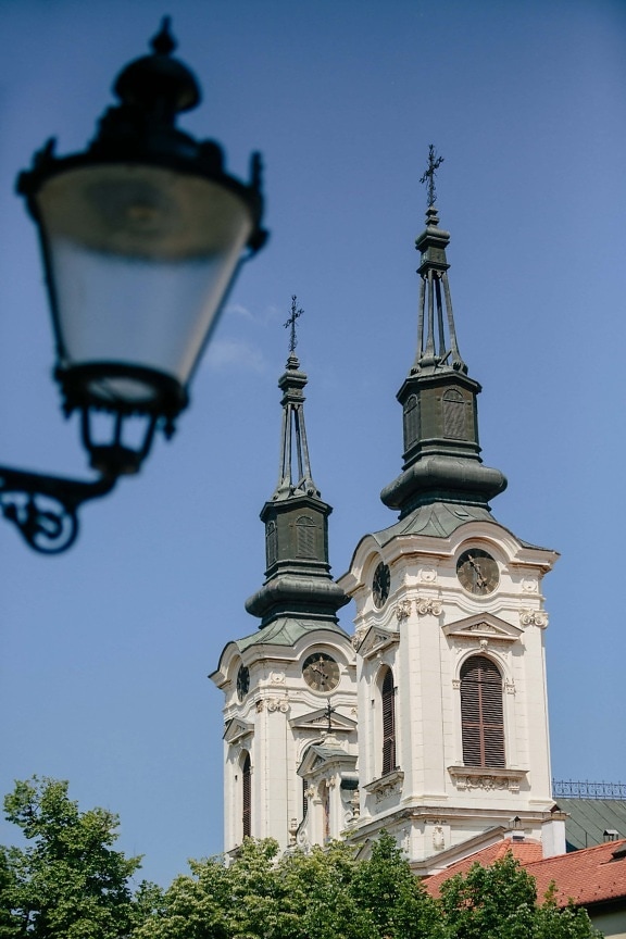 steeple, tour, fer de fonte, lanterne, cathédrale, architecture, minaret de, dôme, église, bâtiment