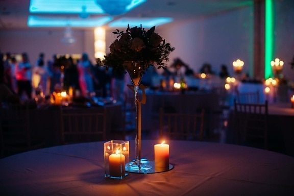 hotel, romantické, svetlo sviečok, sviečky, atmosféra, udalosť, strana, ozdobný, svetlo, večer