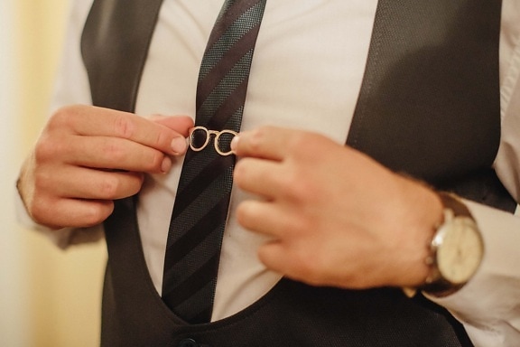 kravata, smoking odijelo, skupo, pribor, zlato, otmeno, ruka, poslovni čovjek, čovjek, modni