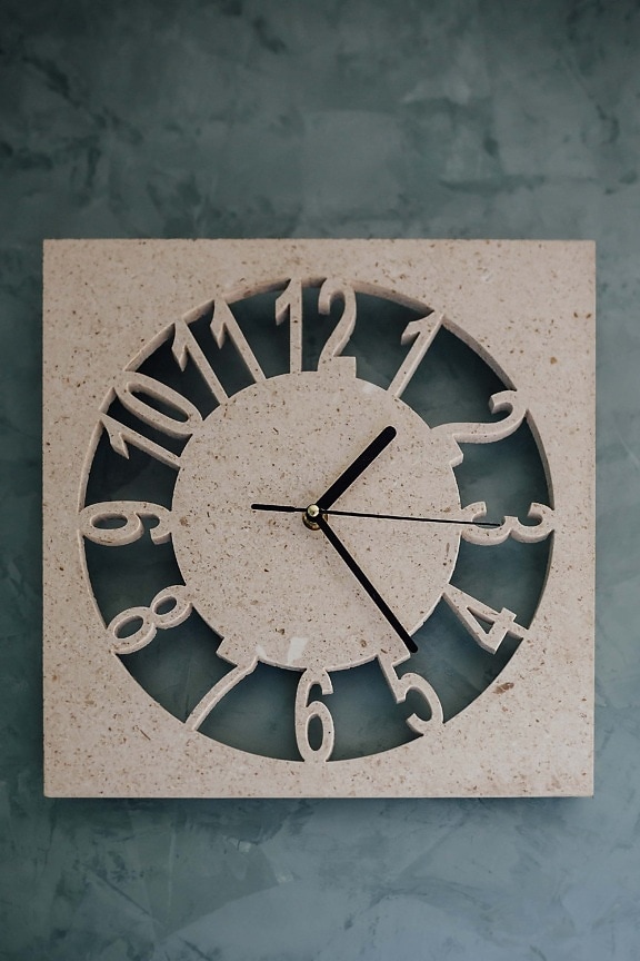 reloj analógico, piedra, mármol, diseño de interiores, pared, tiempo, de lujo, reloj, instrumento, retro
