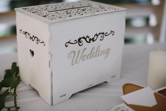 วินเทจ, งานแต่งงาน, กล่อง, ไม้, คอนเทนเนอร์, กล่องกระดาษ, ในที่ร่ม, กระดาษ, ออกแบบภายใน, ไม้