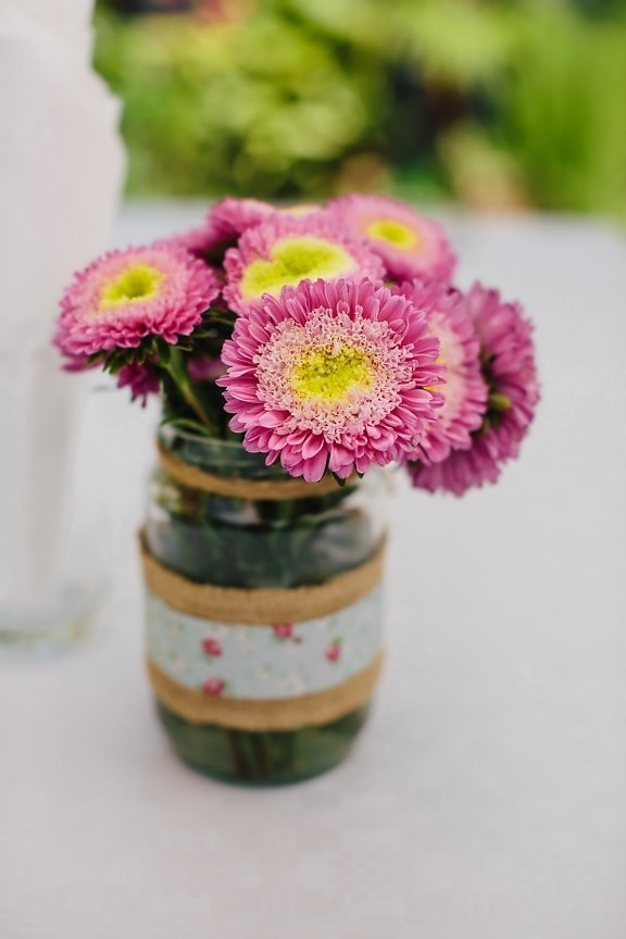 vase, jar, vintage, pinkish, bouquet, flowers, pink, nature, flower, still life