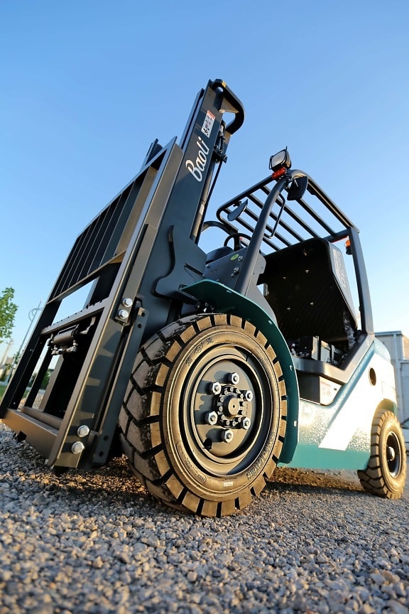 forklift, machine, heavy, industrial, vehicle, factory, tire, machinery, outdoors, diesel