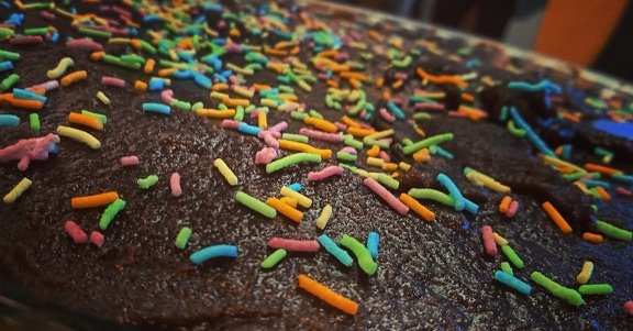 gâteau au chocolat, fermer, coloré, alimentaire, brillant, délicieux, parti, couleur, traditionnel, couleurs