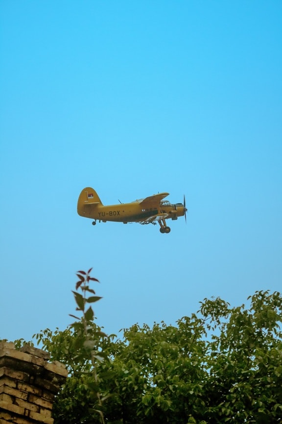 aerodynamic, biplane, aircraft, old style, flyover, flying, jet, airplane, transport, wing