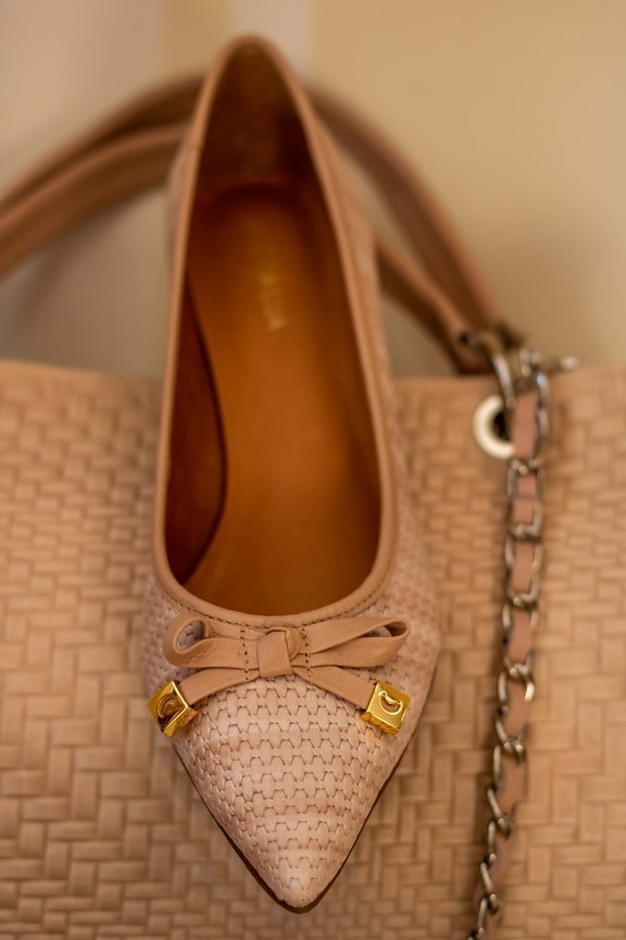 handbag, sandal, light brown, shoes, close-up, comfortable, leather, fashion, footwear, elegant