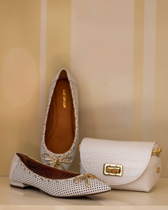 couro, bolsa, branco, elegante, sapatos, fantasia, sapato, calçado, cobrindo, clássico