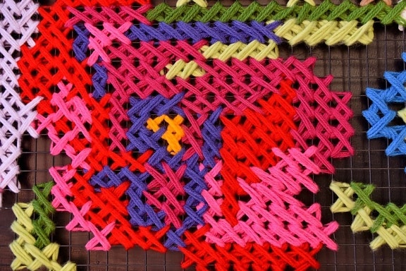 thread, knitting, wool, knot, texture, pattern, design, material, art, surface