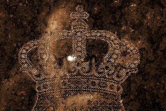 crown, golden glow, symbol, texture, reflection, kingdom, king, glossy, rough, old