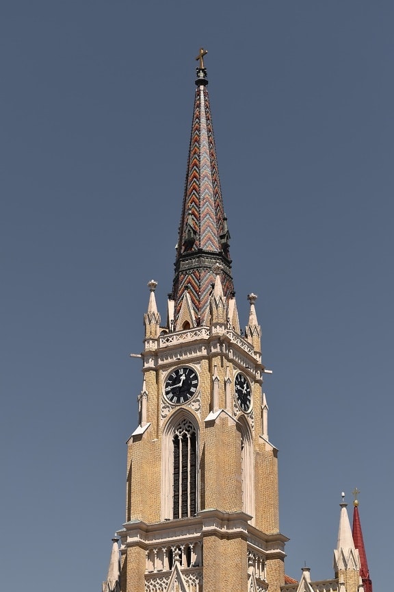 Katedrála, gotický, architektonický styl, analogové hodiny, orientační bod, budova, kostel, architektura, Krycí, věž